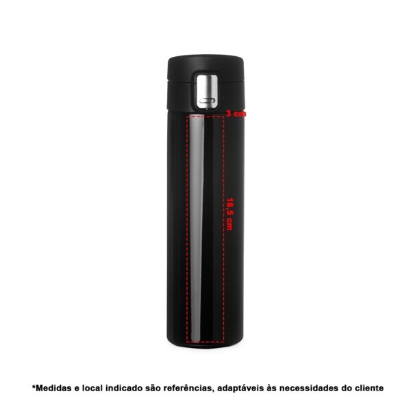 Garrafa Térmica Personalizada com logotipo de marca corporativa. Perfeito brinde para empresas.