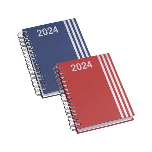 (20x16 cm) | Agenda Personalizada Diária 2024 Wire-o - HUBZB-14627