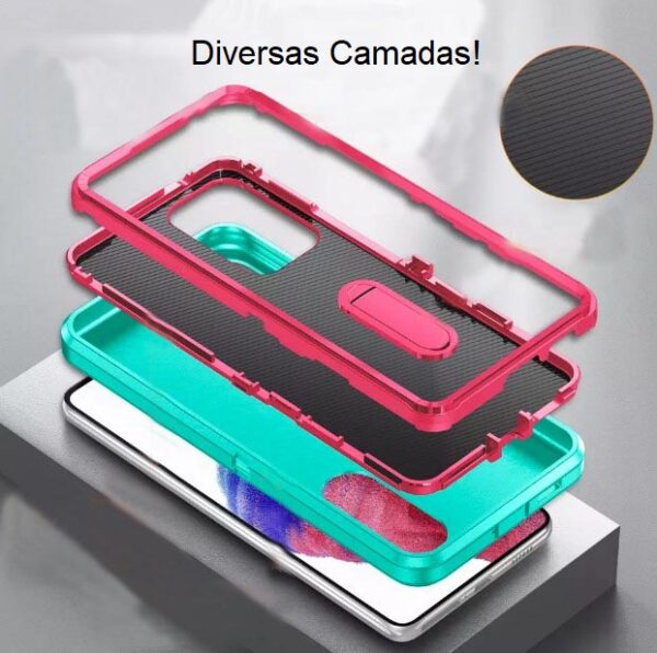 Capa Anti-impacto Personalizada Tripla Camada com Suporte Mesa - HUBIMP-003 - Image 4
