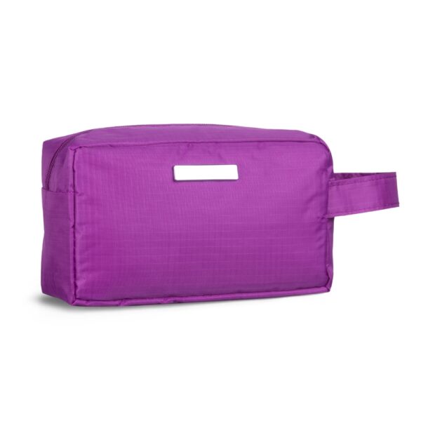 Necessaire Personalizada com logotipo de marca empresarial. Brinde personalizado inovador.