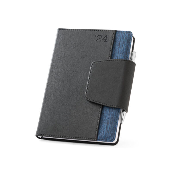 (21x14 cm) | Agenda Personalizada 2024 bi-material A5 em couro sintético e poliéster - HUBSP-66088 - Image 2