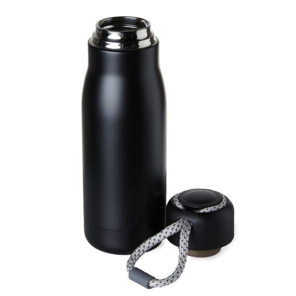 Garrafa Térmica Personalizada com personalização de logotipo de marca empresarial. Brinde corporativo luxuoso.