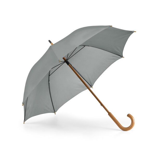 Guarda Chuva Personalizado com personalização de logotipo de marca empresarial. Brinde corporativo especial.