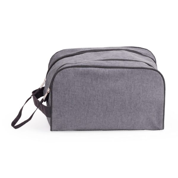 Necessaire Personalizada com gravação de logotipo de marca corporativa. Brinde corporativo especial.