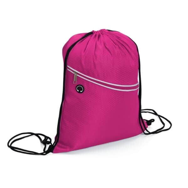 Mochila Saco Personalizada com gravação de marca empresarial. Opção de brinde corporativo para empresas.