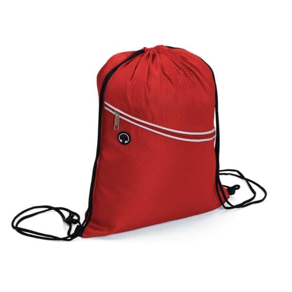 Mochila Saco Personalizada com logotipo de marca empresarial. Opção de brindes para empresa.