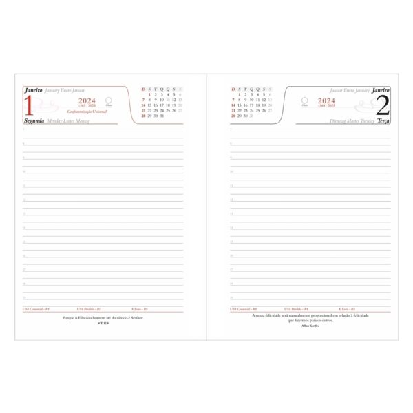 (20x14 cm) | Agenda Personalizada Diária 2024 - HUBZB-12294 - Image 7