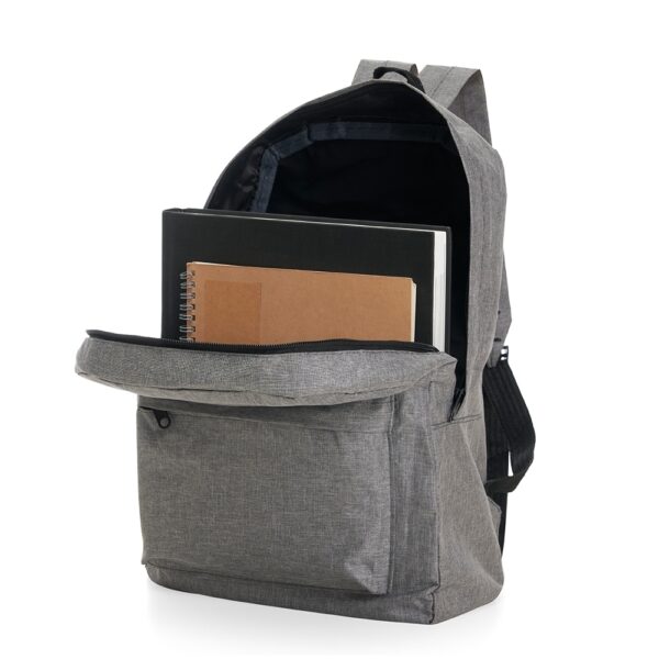 Mochila Personalizada com personalização de marca empresarial. Opção de brinde corporativo para empresas.