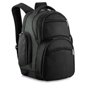 Mochila Personalizada com personalização de marca corporativa. Opção de brinde personalizado para empresas.