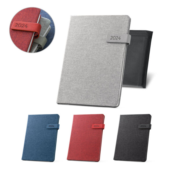 (21x14 cm) | Agenda Personalizada 2024 B5 em rPET - HUBSP-66202