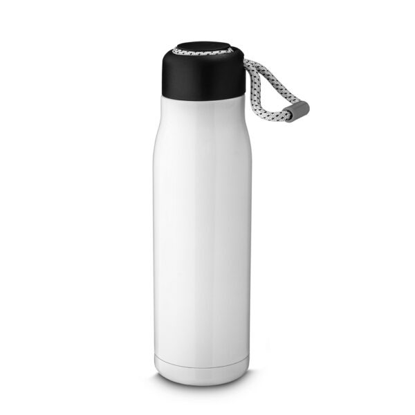 Garrafa Térmica Personalizada com logotipo de marca empresarial. Brinde personalizado sofisticado.