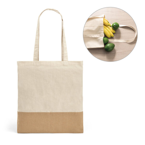 Sacola Personalizada Ecobag de Algodão (160g) Com Juta - HUBSP-92882