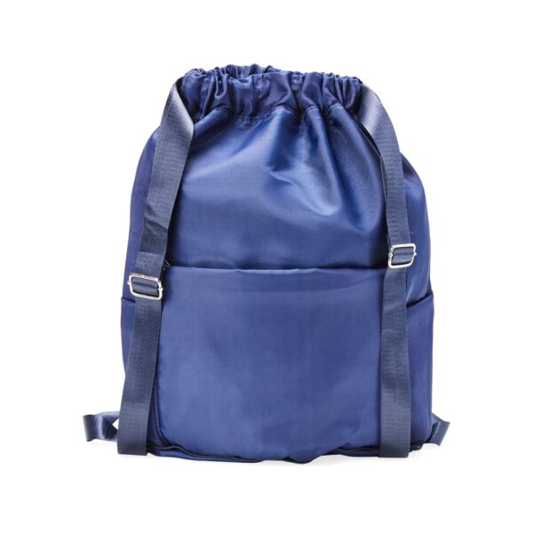 Mochila Saco Personalizada com gravação de marca empresarial. Opção de brinde personalizado para empresas.