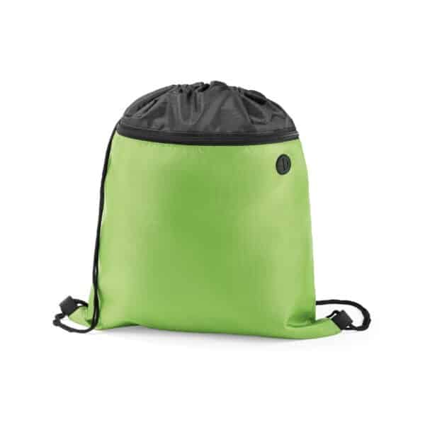 Mochila Saco Personalizada com logotipo de marca corporativa. Opção de brindes para empresa.
