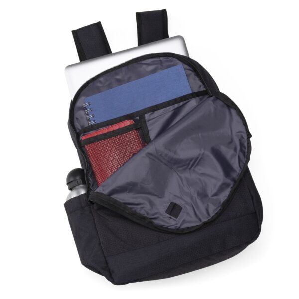Mochila Personalizada com logotipo de marca empresarial. Opção de brinde personalizado para empresas.