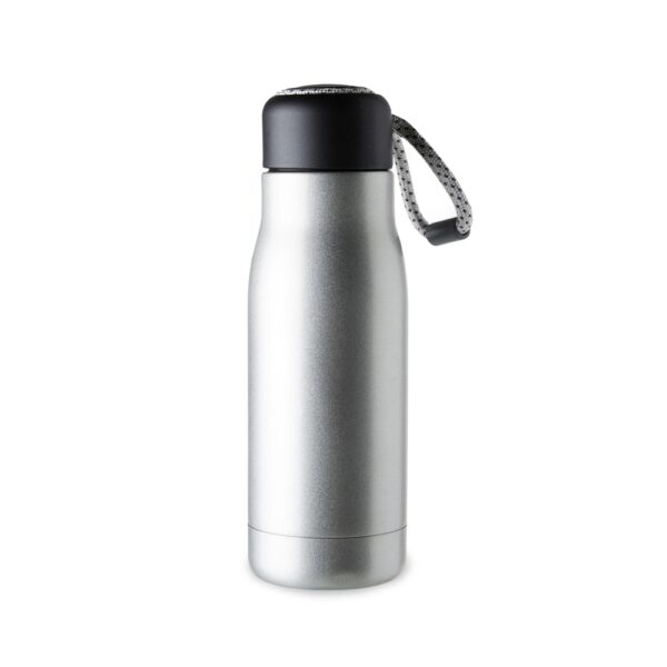 Garrafa Térmica Personalizada com personalização de logotipo de marca empresarial. Brinde corporativo luxuoso.
