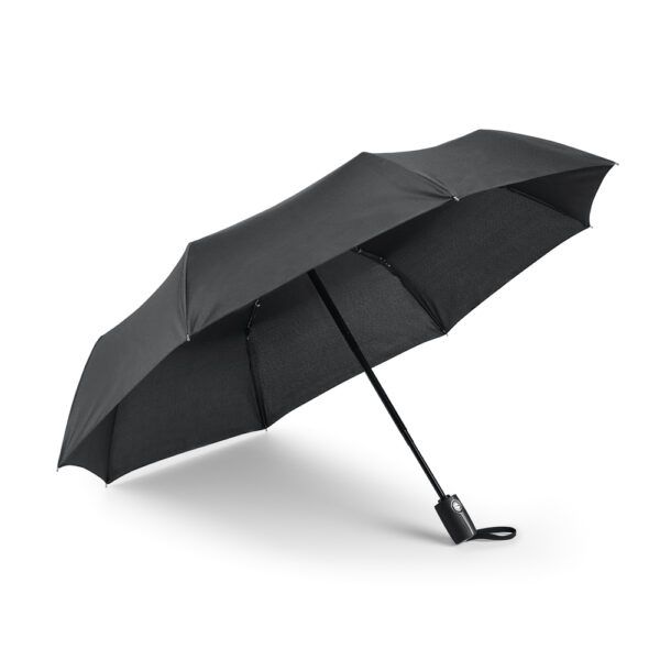 Guarda Chuva Personalizado com personalização de logotipo de marca corporativa. Brinde corporativo inovador.