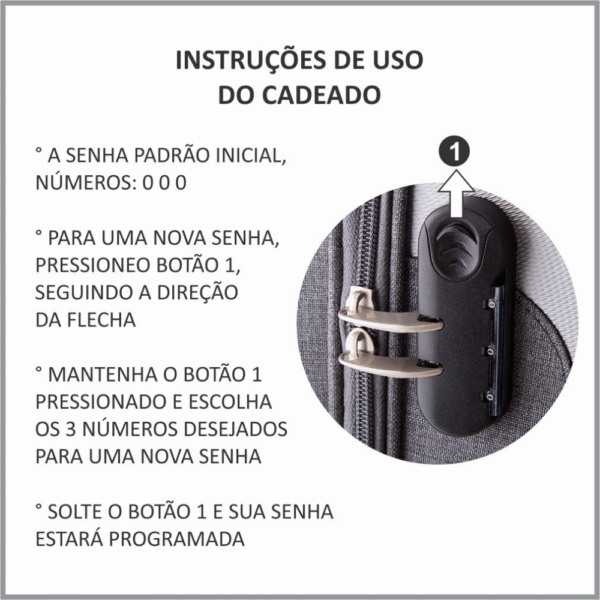 Mala de Viagem Personalizada - MÉDIA - HUBAS-MV610 - Image 7
