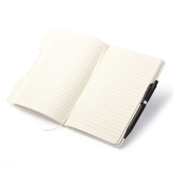 Caderno Personalizado com personalização de marca corporativa. Opção de brinde corporativo para empresas.
