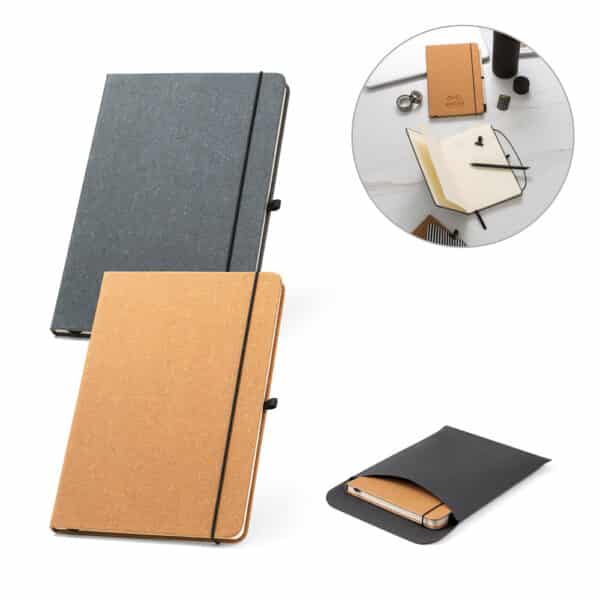 Caderno Personalizado com personalização de marca corporativa. Opção de brindes para empresa.