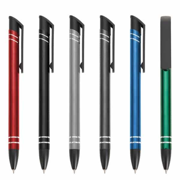 Caneta Personalizada com gravação de logotipo de marca corporativa. Ótimo brinde para empresas.