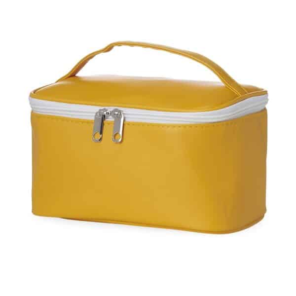 Necessaire Personalizada com personalização de logotipo de marca corporativa. Brinde corporativo inovador.
