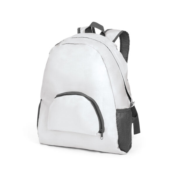 Mochila Personalizada com gravação de marca empresarial. Opção de brindes para empresa.