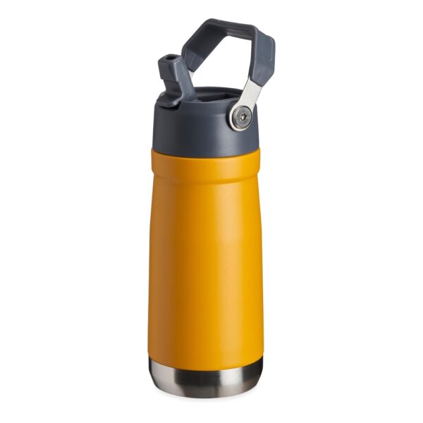 Garrafa Térmica Personalizada com logotipo de marca empresarial. Brinde corporativo exclusivo.
