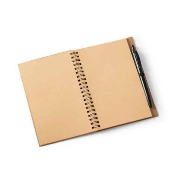 (14x10  cm) | Caderno Ecológico Personalizado Cortiça SEM PAUTA - HUBSP-93285 - Image 3