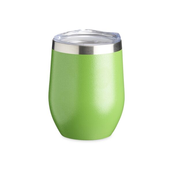Copo térmico personalizado com personalização, brinde prático e elegante.