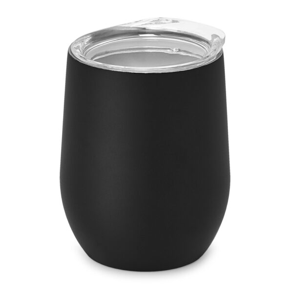 Copo térmico personalizado com gravação, prático e sofisticado brinde empresarial.
