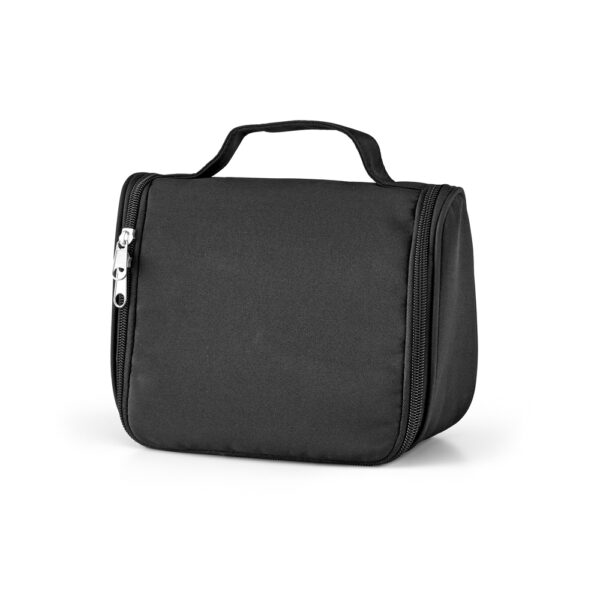 Necessaire Personalizada com personalização de logotipo de marca corporativa. Brinde personalizado exclusivo.