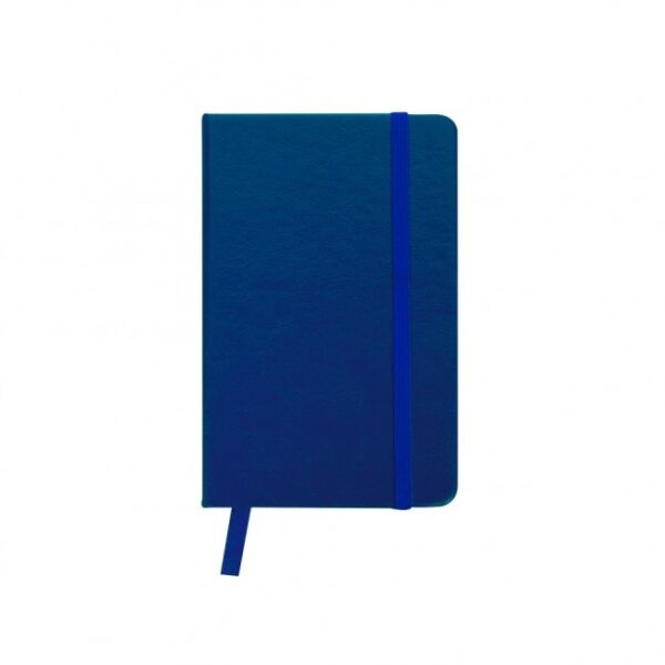 (14x8 cm) | Caderno Personalizado Tipo Moleskine - COM PAUTA - Couro Sintético - HUBZB-12595N - Image 2