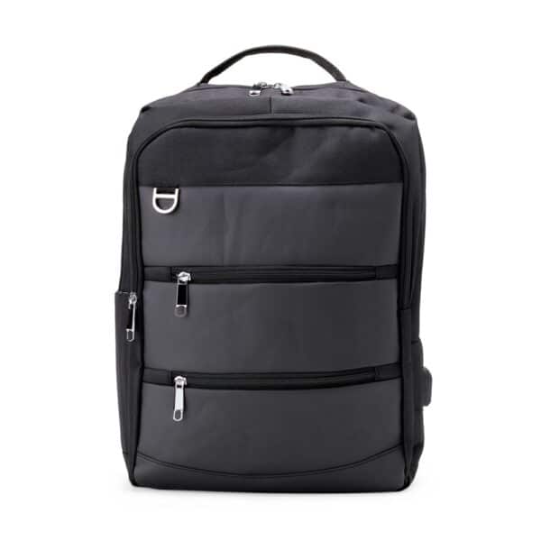 Mochila Personalizada com gravação de marca corporativa. Tipo de brindes para empresa.