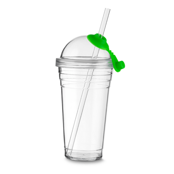 Copo Personalizado Acrílico Tampa e Canudo 480ml - HUBAS-8000 - Image 4
