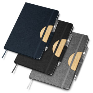 Caderno Personalizado com logotipo de marca empresarial. Opção de brinde personalizado para empresas.