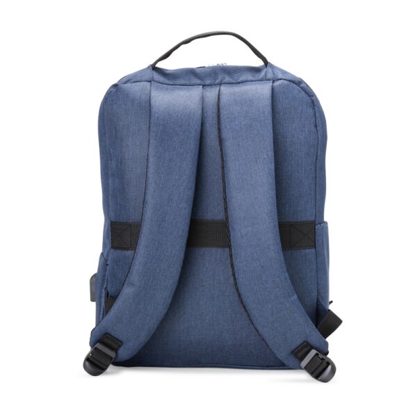 Mochila Personalizada com gravação de marca corporativa. Tipo de brindes para empresa.