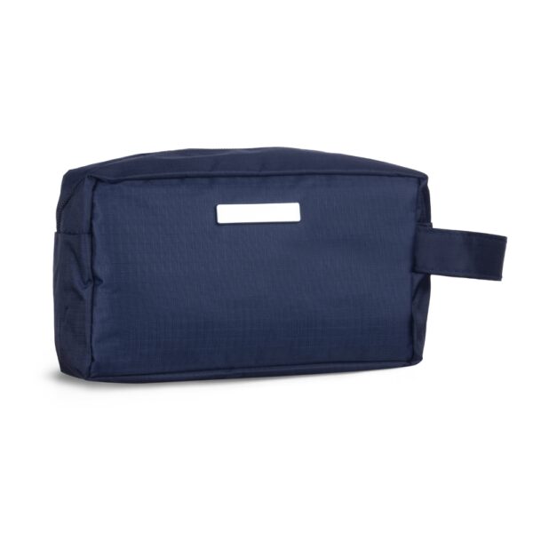 Necessaire Personalizada com logotipo de marca empresarial. Brinde corporativo distinto.