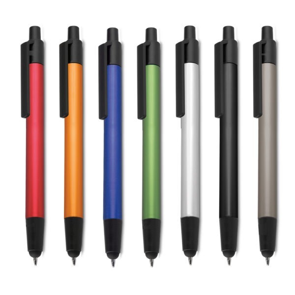 Caneta Personalizada com personalização de logotipo de marca corporativa. Brinde personalizado exclusivo.