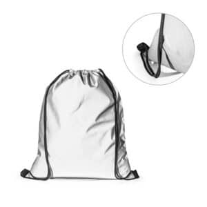 Mochila Saco Personalizada com personalização de marca empresarial. Opção de brinde personalizado para empresas.