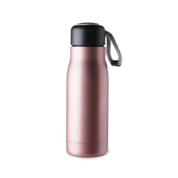 Garrafa Térmica Personalizada com personalização de logotipo de marca empresarial. Brinde corporativo luxuoso.