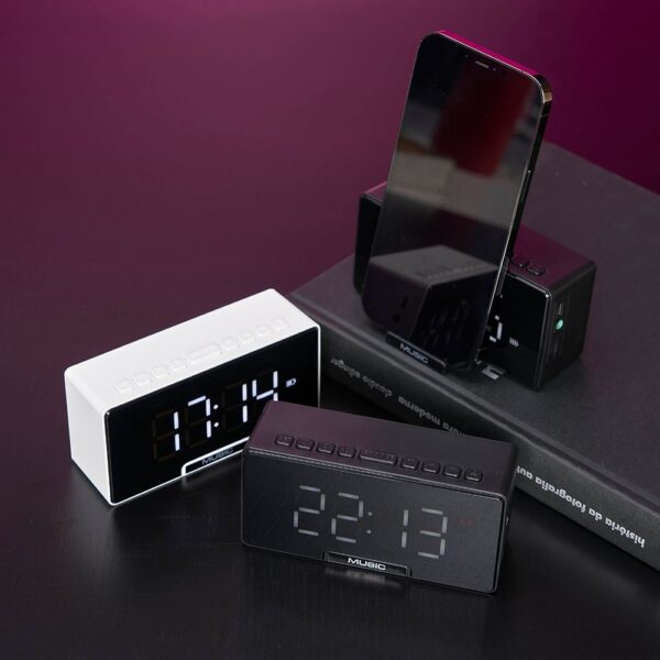 Caixa de Som Personalizada Bluetooth c/ Relógio - HUBZB-04065 - Image 8