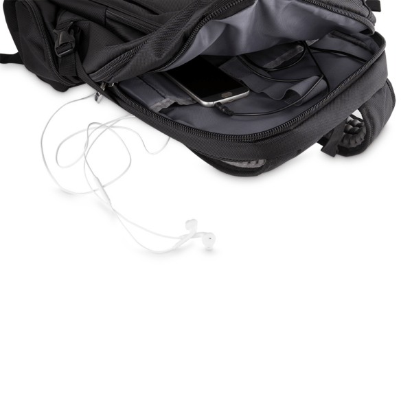 Mochila Personalizada com gravação de marca empresarial. Tipo de brindes para empresa.