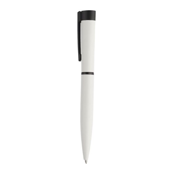 Caneta Personalizada com gravação de logotipo de marca corporativa. Brinde personalizado refinado.
