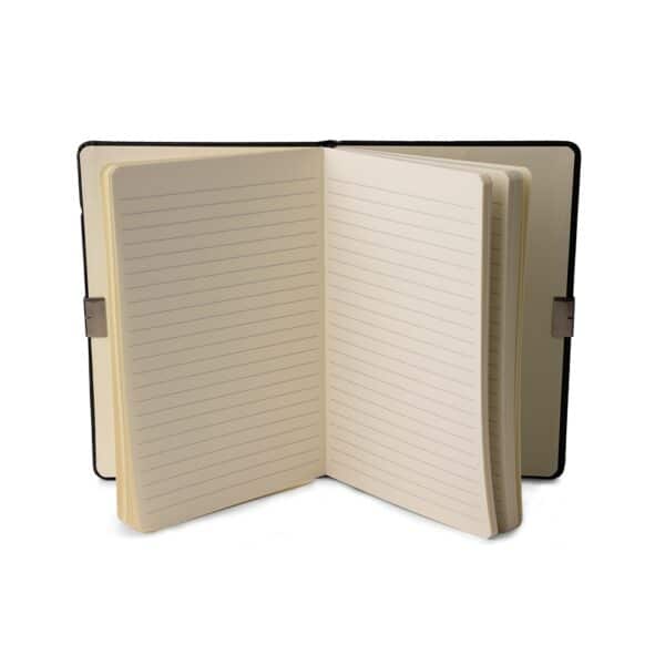 Caderno Personalizado com gravação de marca empresarial. Opção de brindes para empresa.