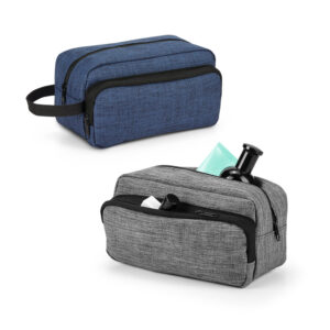 Necessaire Personalizada com personalização de logotipo de marca corporativa. Brinde personalizado exclusivo.