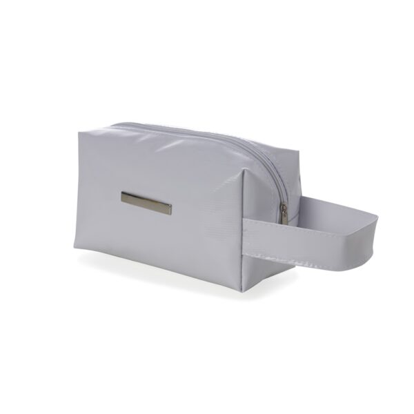Necessaire Personalizada com logotipo de marca corporativa. Brinde personalizado criativo.