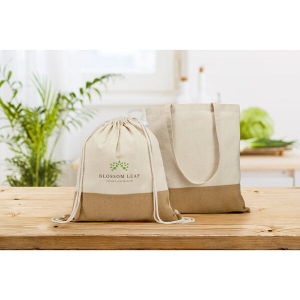 Sacola Personalizada Ecobag de Algodão (160g) Com Juta - HUBSP-92882 - Image 4