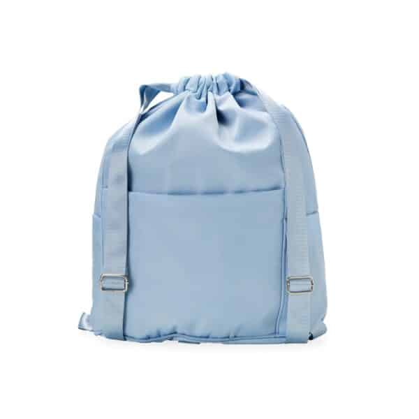 Mochila Saco Personalizada com gravação de marca empresarial. Opção de brinde personalizado para empresas.