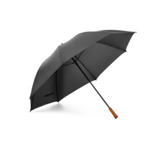 Guarda Chuva Personalizado com gravação de logotipo de marca corporativa. Brinde personalizado refinado.